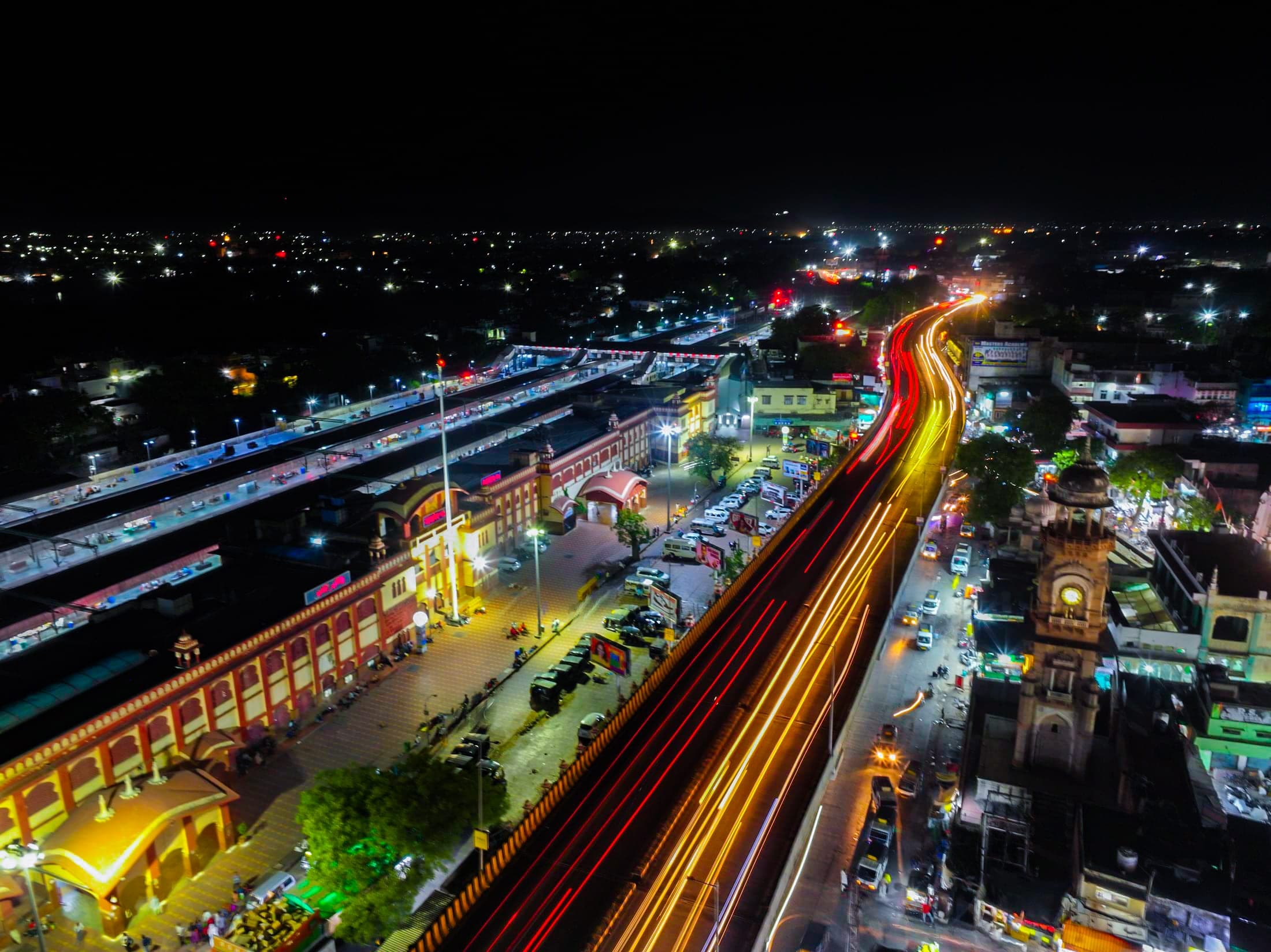 The station, long exposure