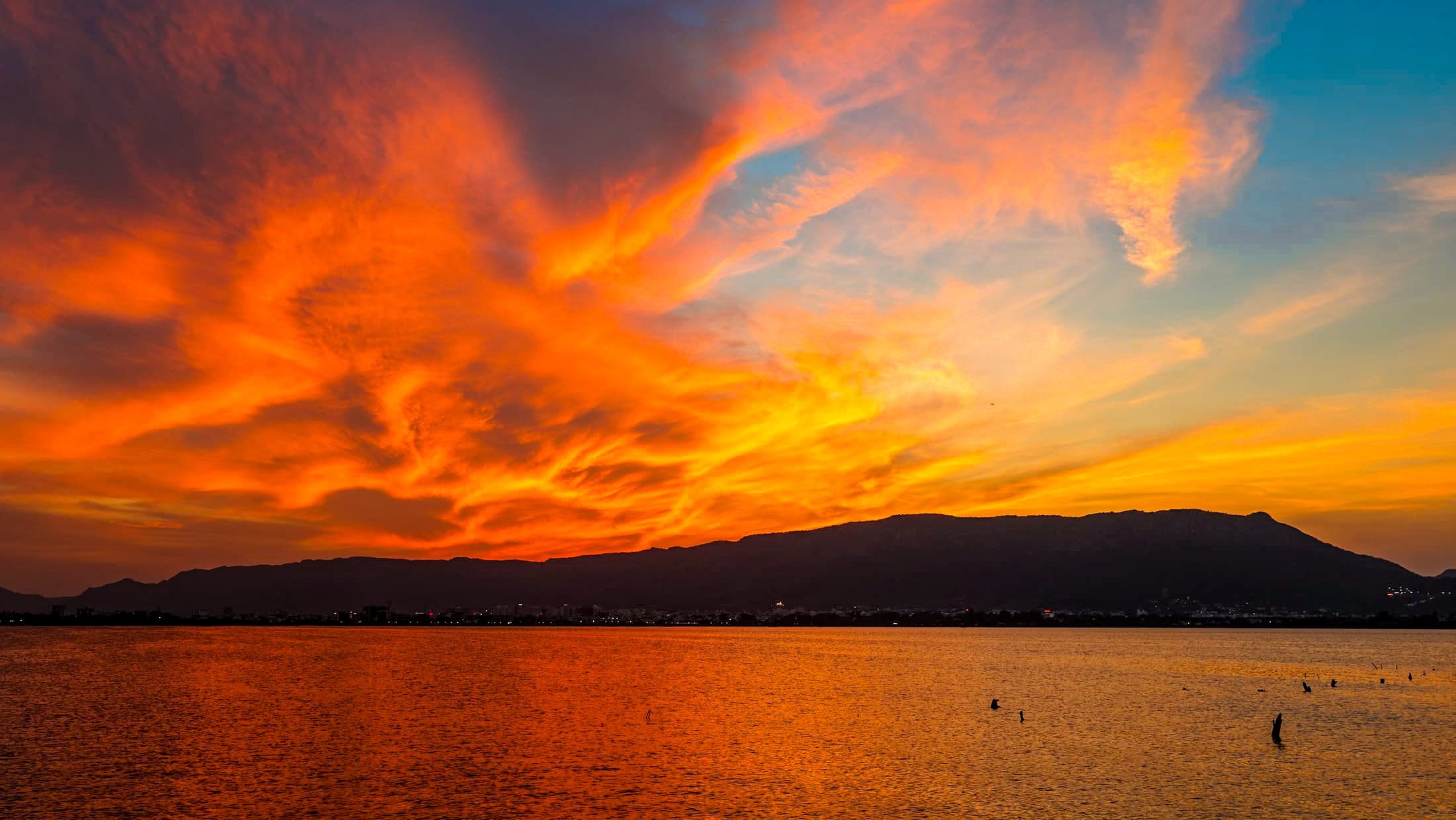 Dusk over the lake — Ana Sagar, Ajmer