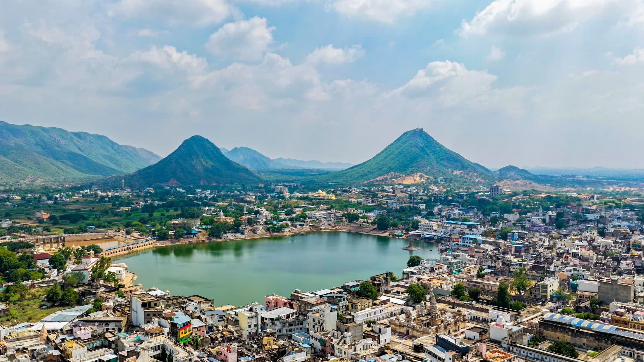 Pushkar lake from above — Pushkar